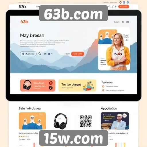 Acessibilidade e design do site 63b.com
