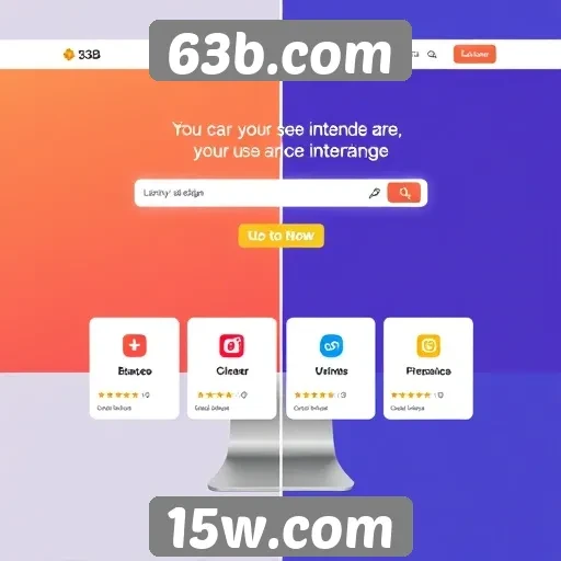 A evolução do design da interface em 63b.com